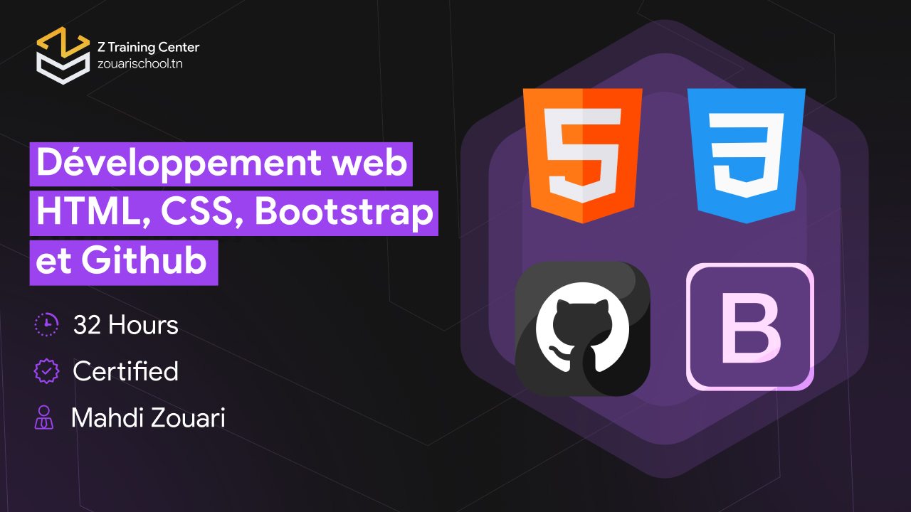 Développement web : HTML, CSS, Bootstrap et Git